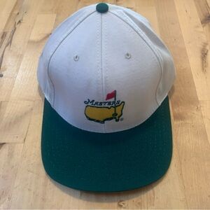 Vintage Masters Golf Hat American Needle Leather Back Strap Size Fits All